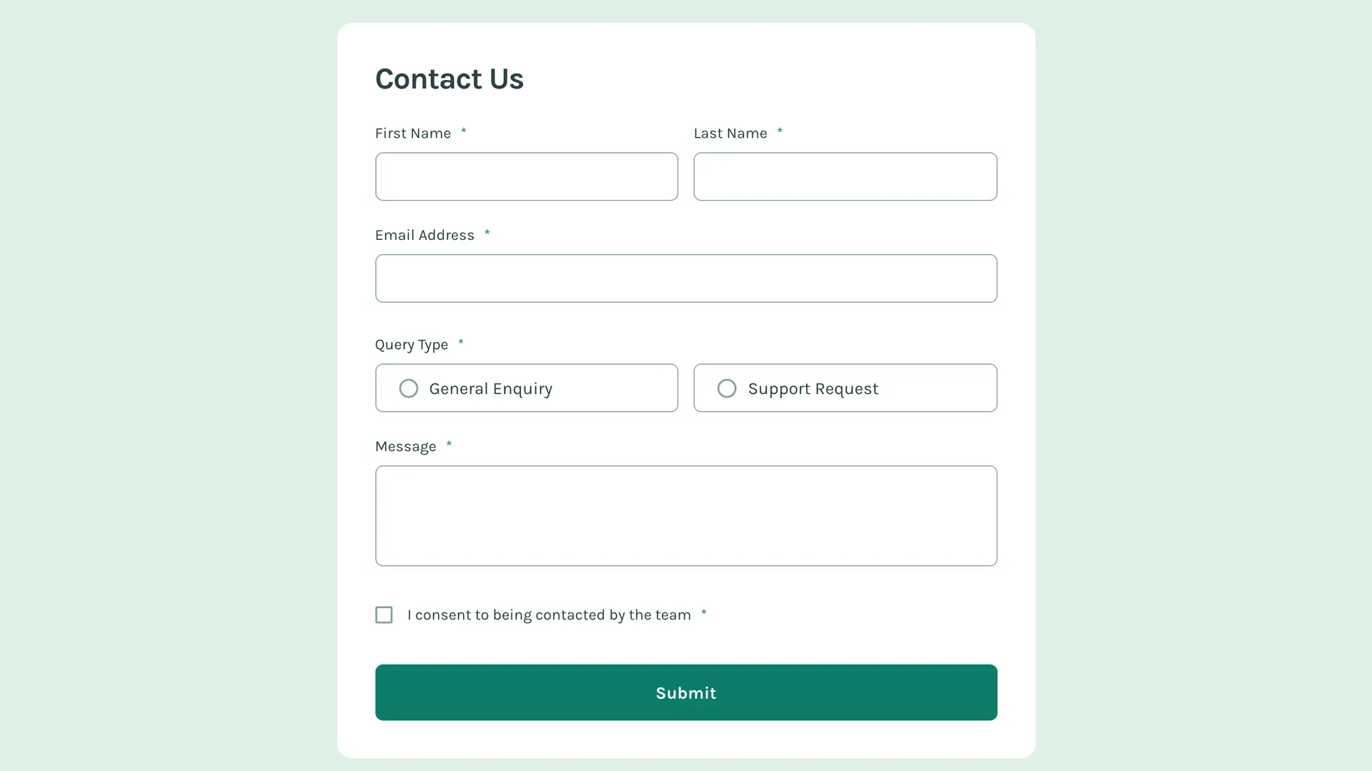 Contact Form