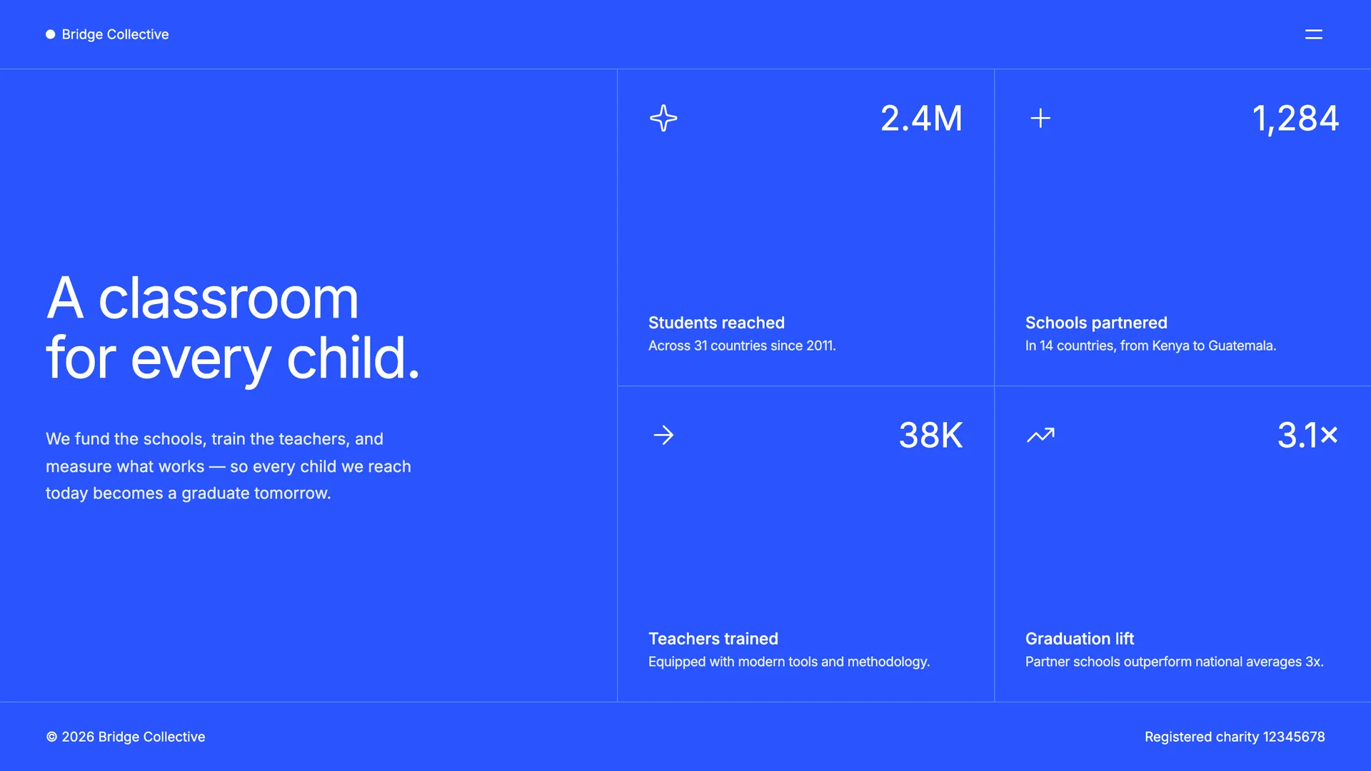 Grid Landing Page